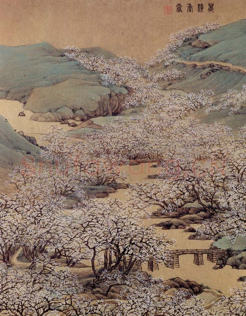 清 任熊《十万图册》书画作品