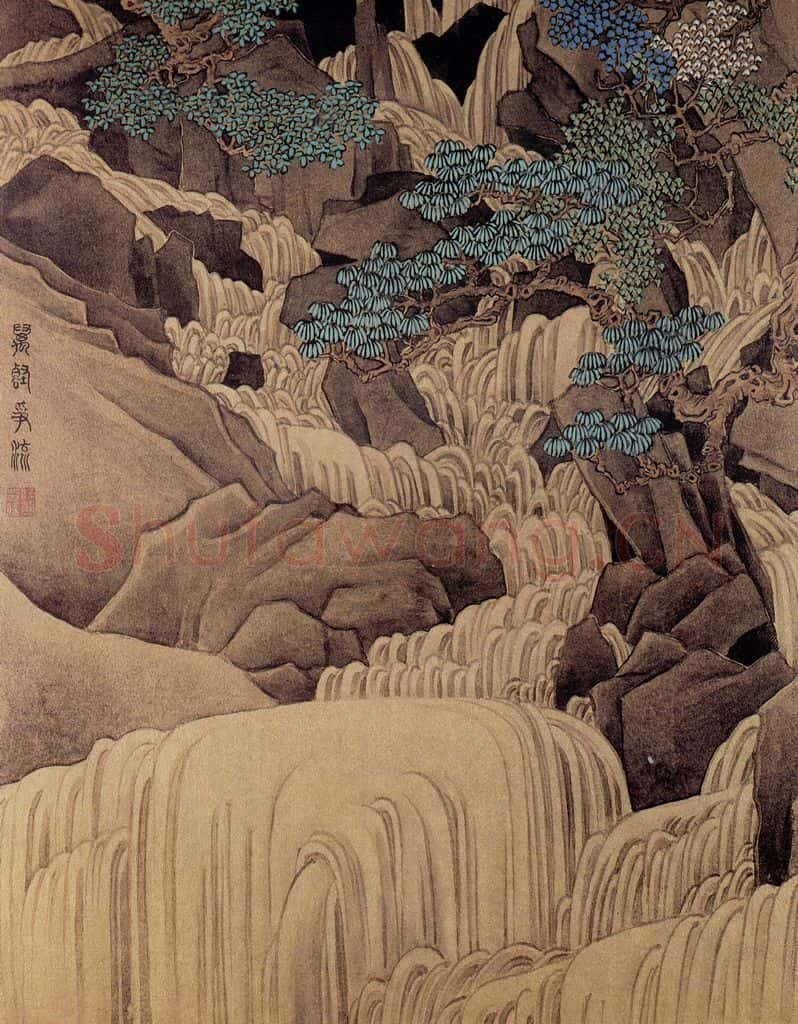 清 任熊《十万图册》书画作品