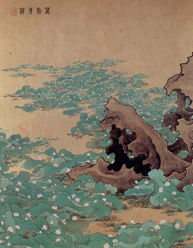 清 任熊《十万图册》书画作品