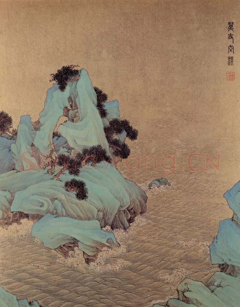 清 任熊《十万图册》书画作品