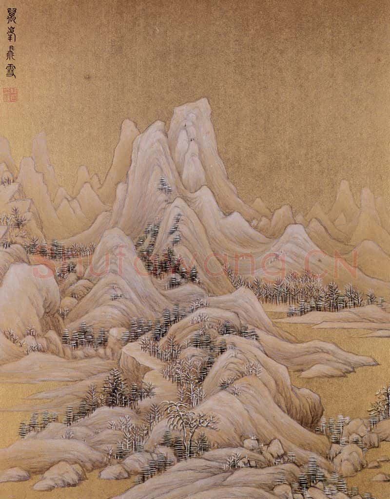 清 任熊《十万图册》书画作品