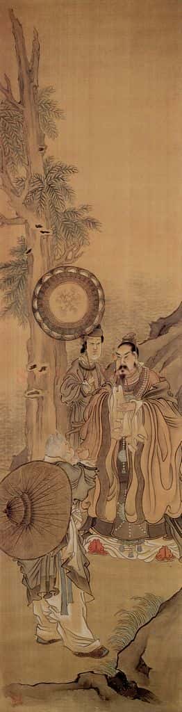 清 任薰《人物故事图屏》书画作品
