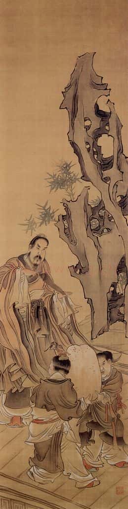 清 任薰《人物故事图屏》书画作品