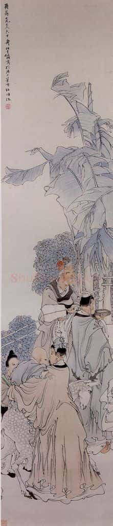 清 任颐《三星图》书画作品