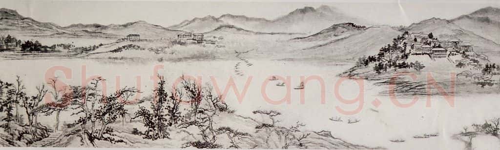 1954年 刘海粟 太湖胜概图卷 书画作品