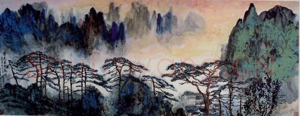 1982年 刘海粟 曙光普照乾坤 书画作品