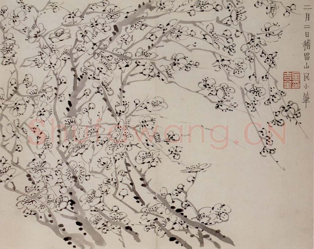 1757年 金农《梅花册》书画作品