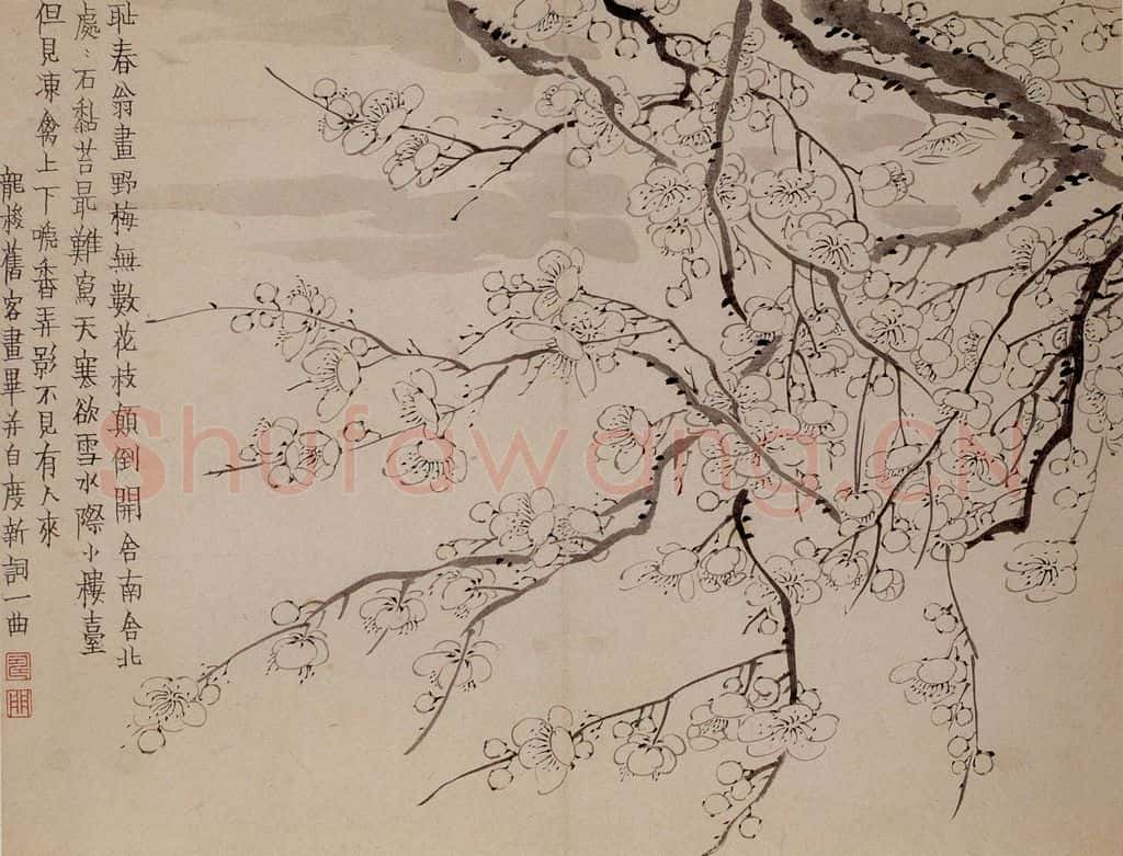 1757年 金农《梅花册》书画作品