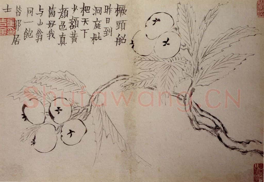 1759年 金农《杂画册》书画作品