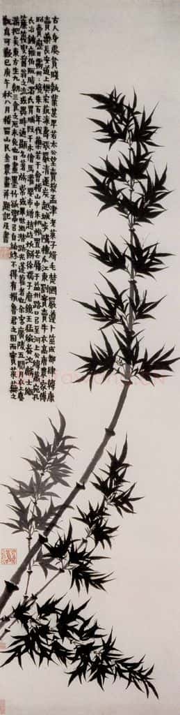 1750年 金农《墨竹图》书画作品
