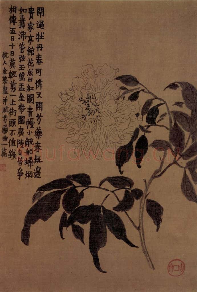 1754年 金农《杂画册》书画作品