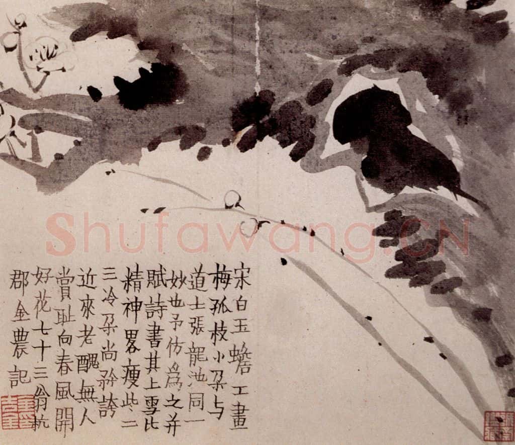 1754年 金农《梅花册》书画作品