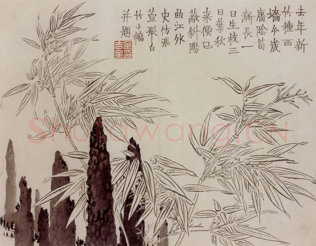 1754年 金农《杂画册》书画作品