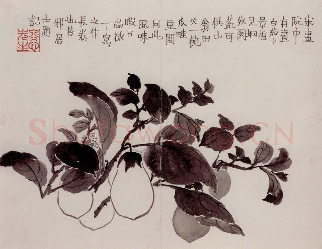 1754年 金农《杂画册》书画作品