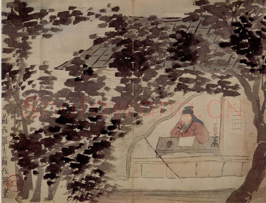 1759年 金农《杂画册》书画作品