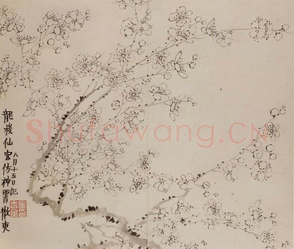 1760年 金农《梅花册》书画作品