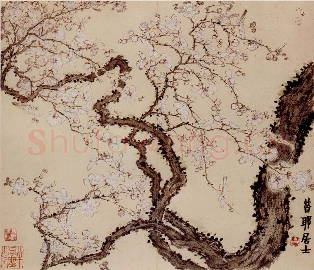 1760年 金农《梅花册》书画作品