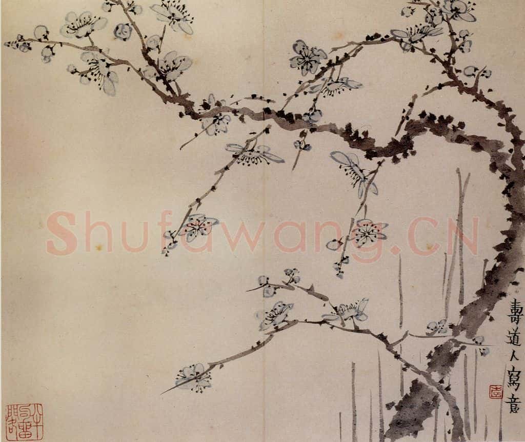 1760年 金农《梅花册》书画作品