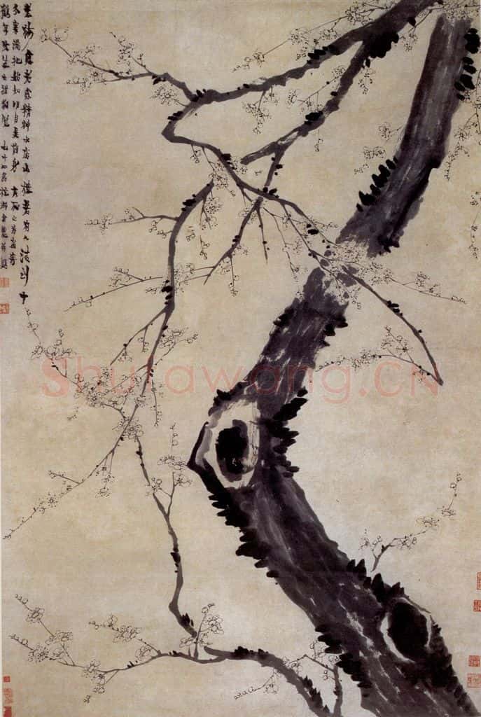 1760年 金农《墨梅》书画作品