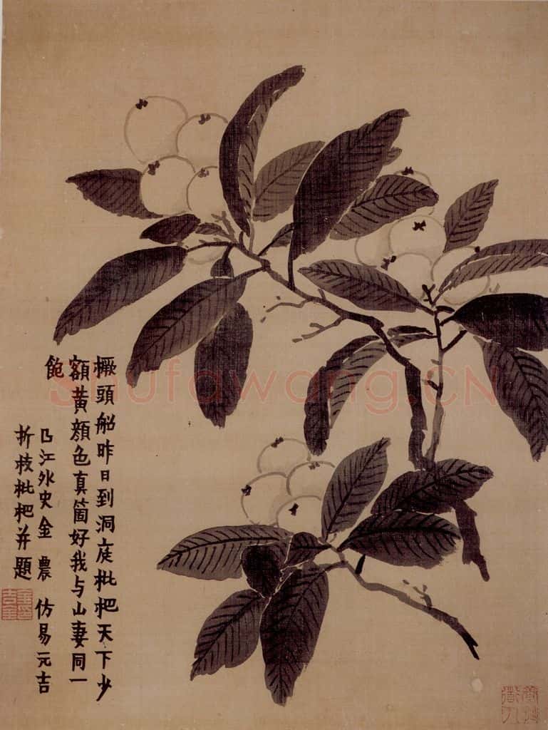 年代不详 金农《花卉册》书画作品