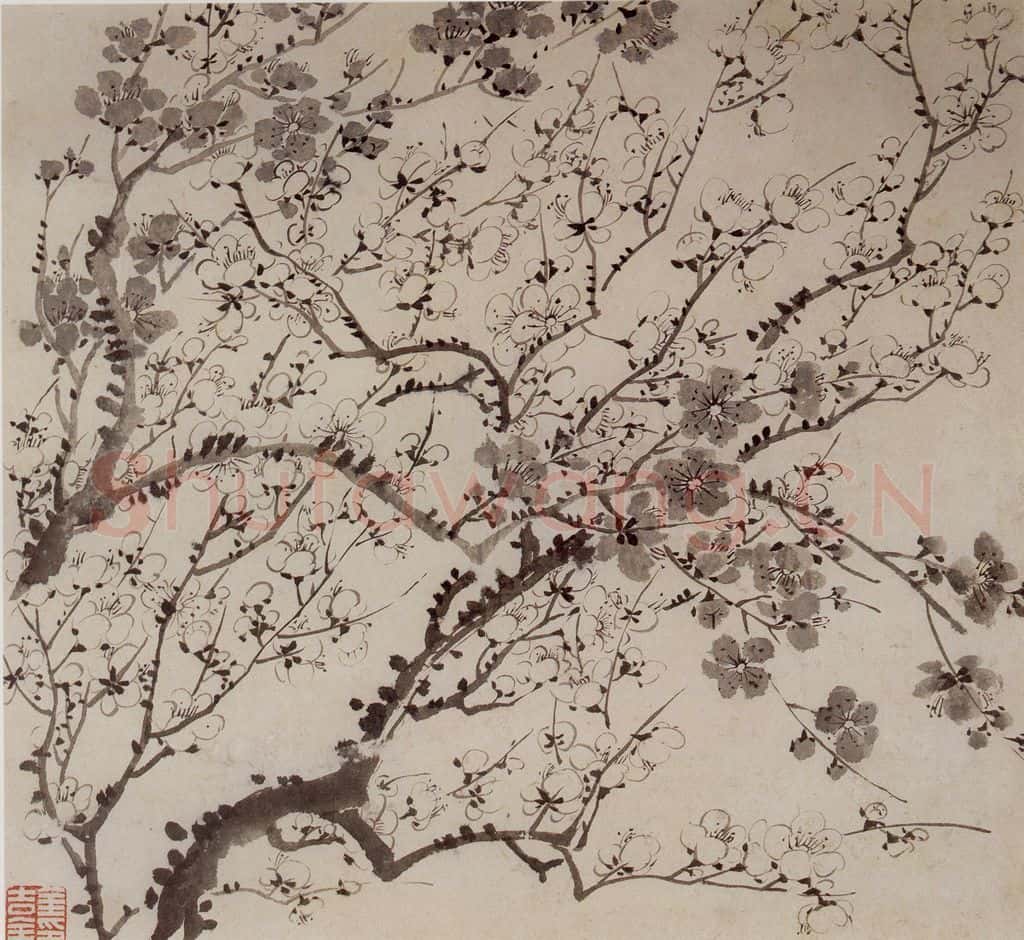 年代不详 金农《梅花》书画作品