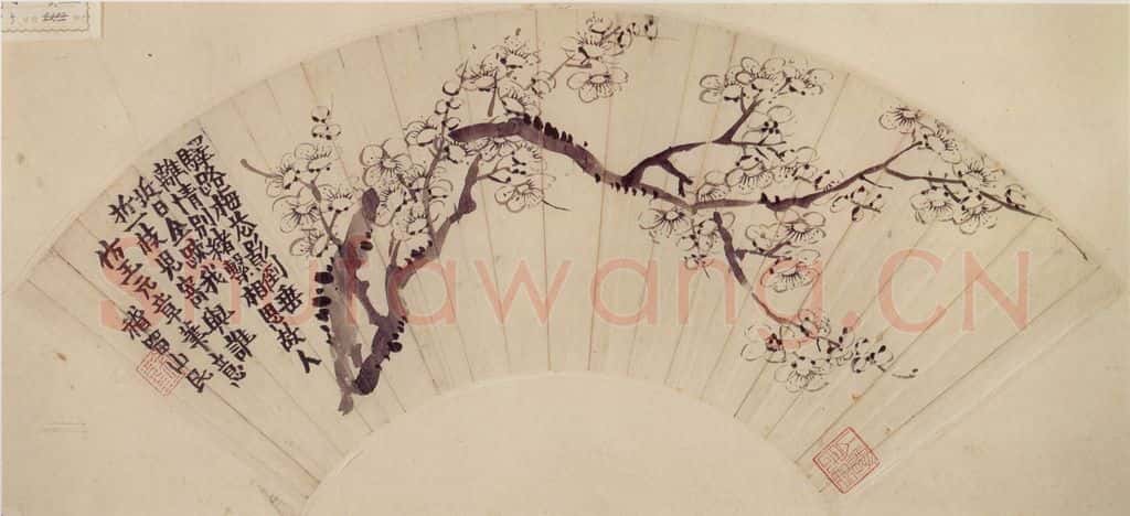 年代不详 金农《梅花》书画作品