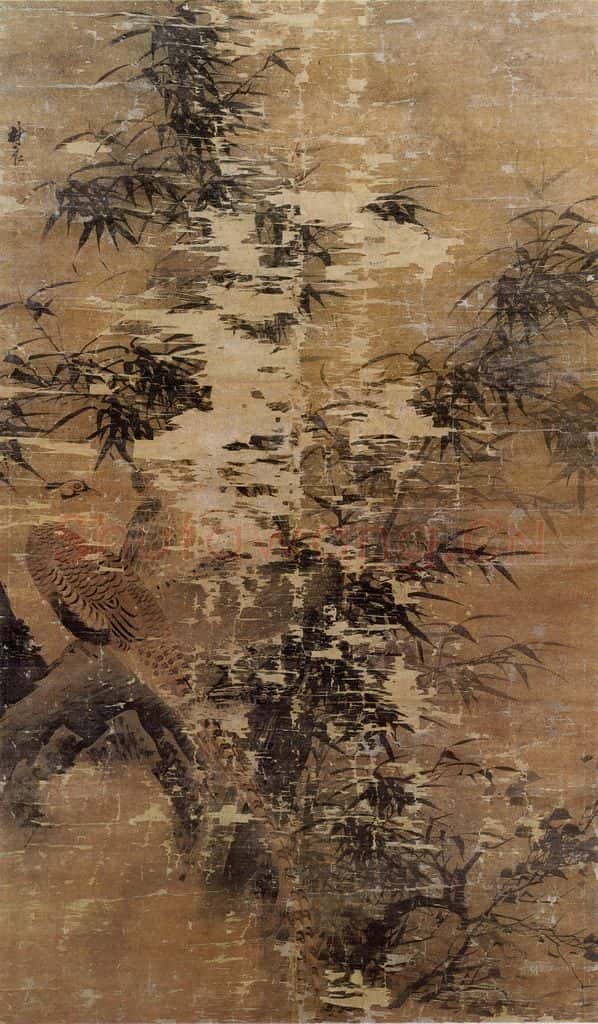 明 林良 竹雏图 书画作品