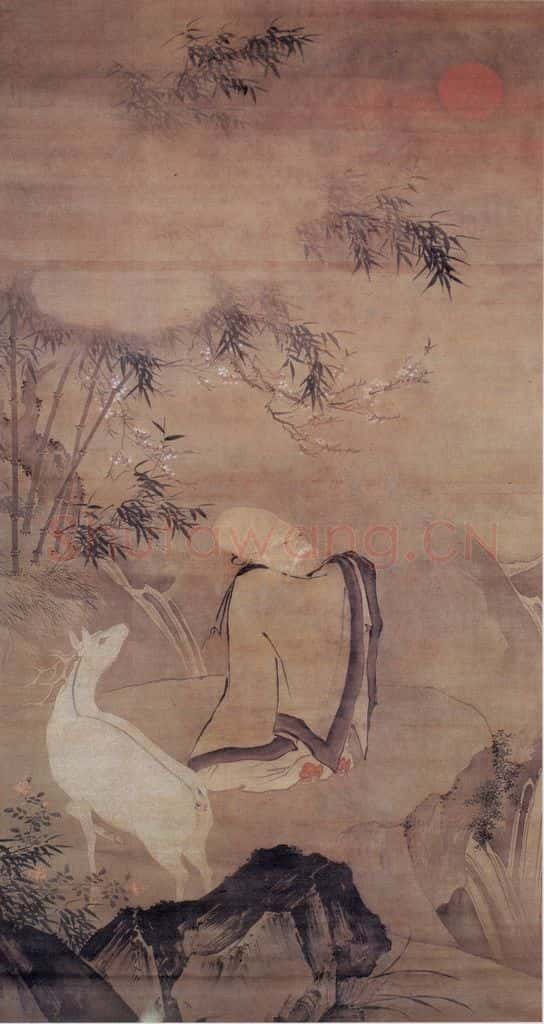 明 吕纪 南极老人图 书画作品