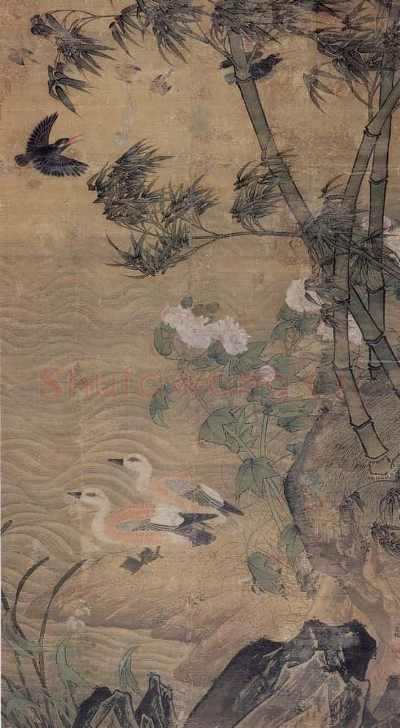 明 吕纪 花鸟图 书画作品