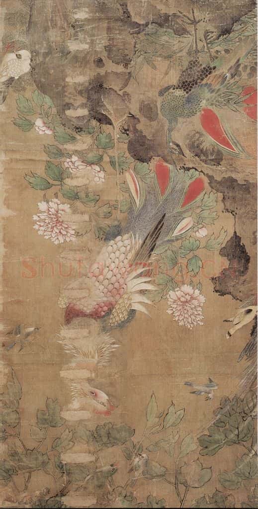 明 吕纪 花鸟屏 书画作品