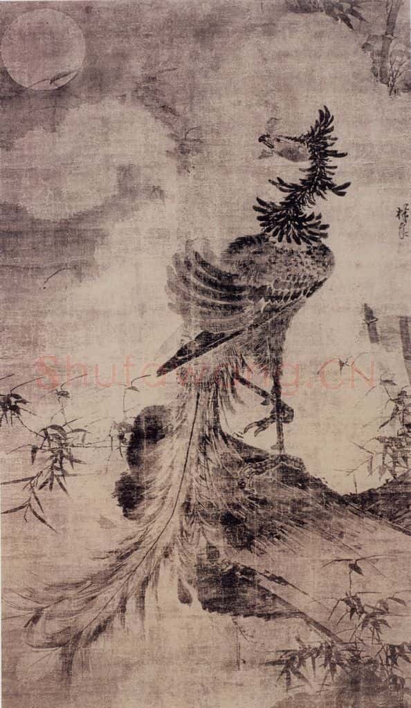 明 林良 凤凰图 书画作品
