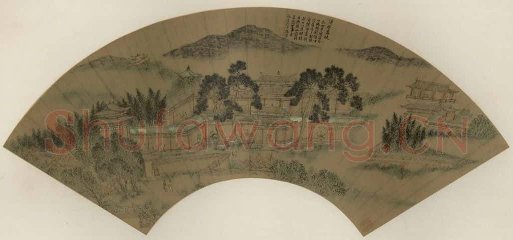 明 宋懋晋《汉宫春晓》书画作品