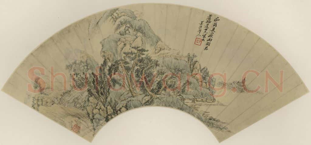 清 吴历《夏山欲雨》书画作品