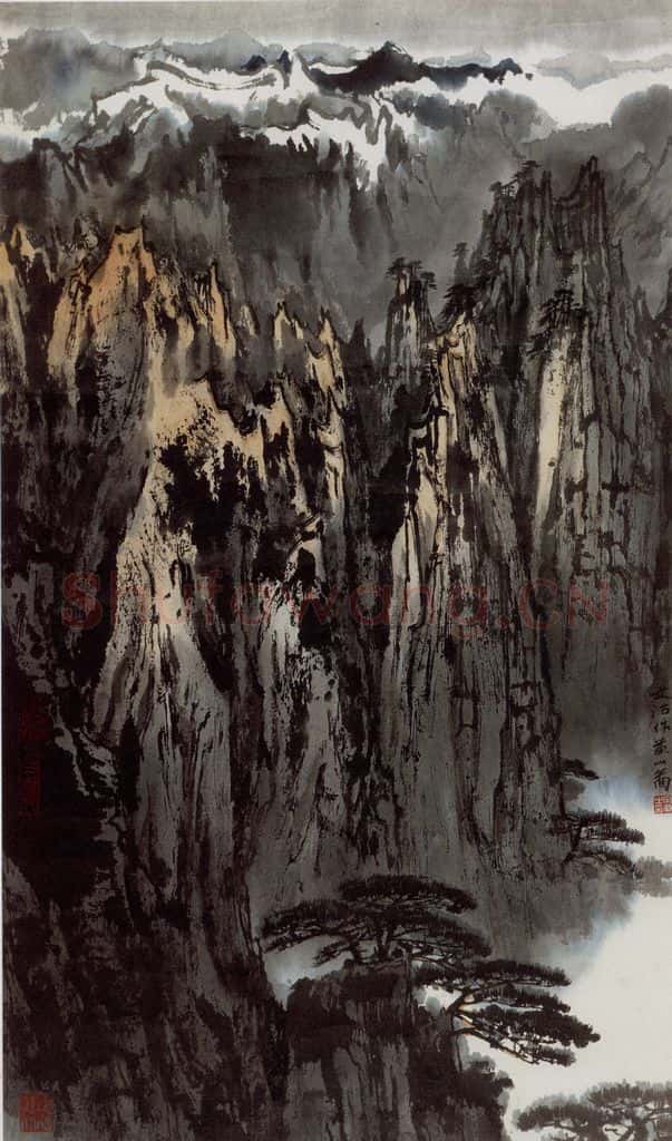 70年代 宋文治《黄山图》书画作品