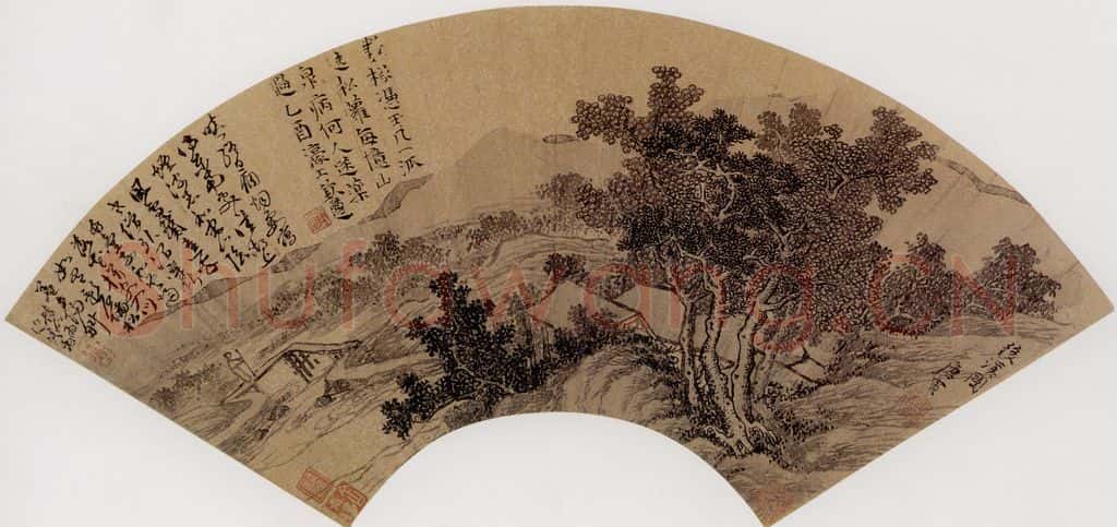 明 唐寅《后溪图》书画作品