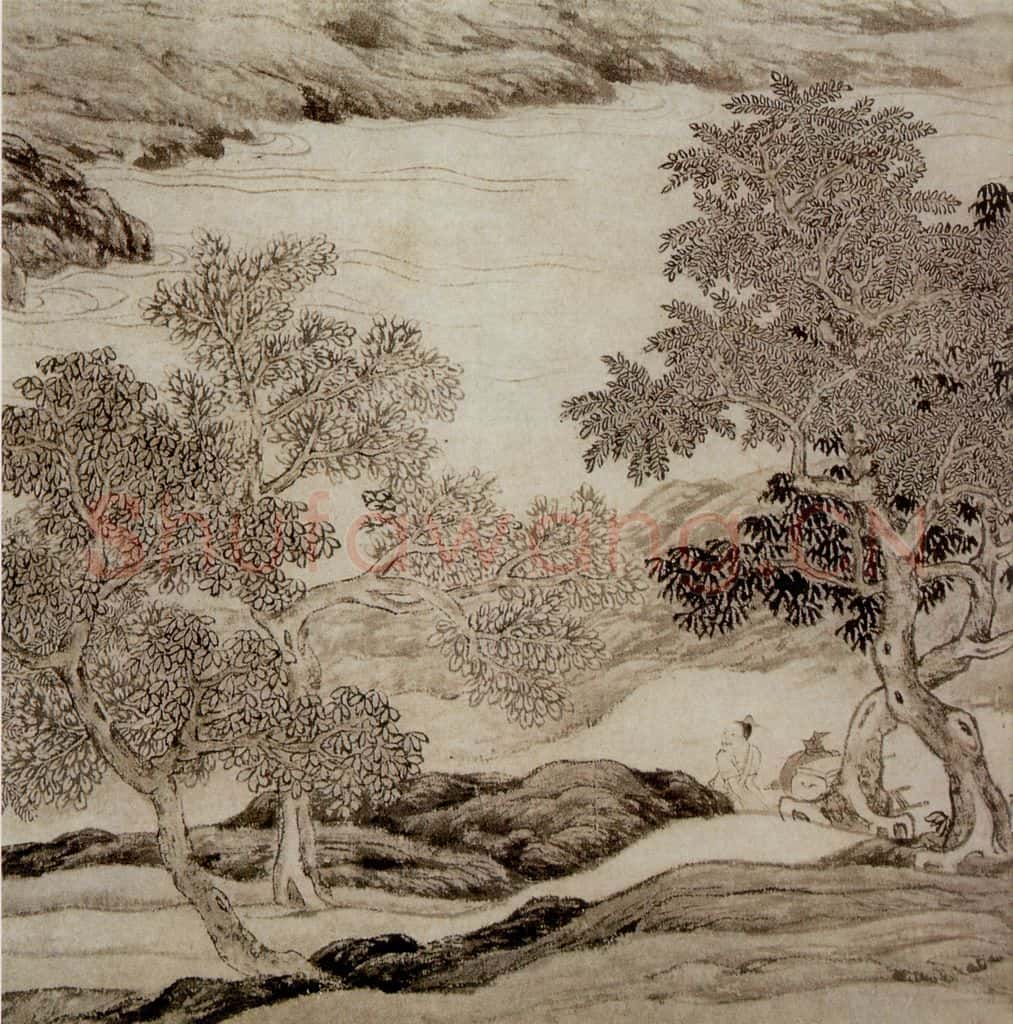 明 唐寅《南游图》书画作品