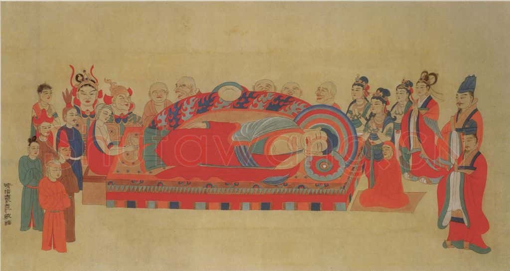  张大千《临敦煌人物图》书画作品