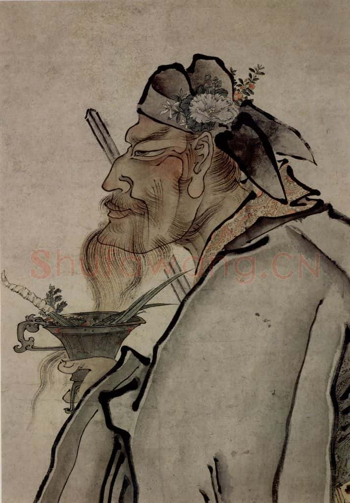 1645年 陈洪绶《钟馗像轴》书画作品