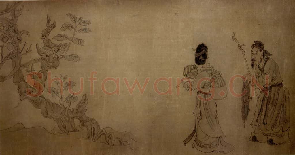 1647 陈洪绶《史实人物图卷》书画作品