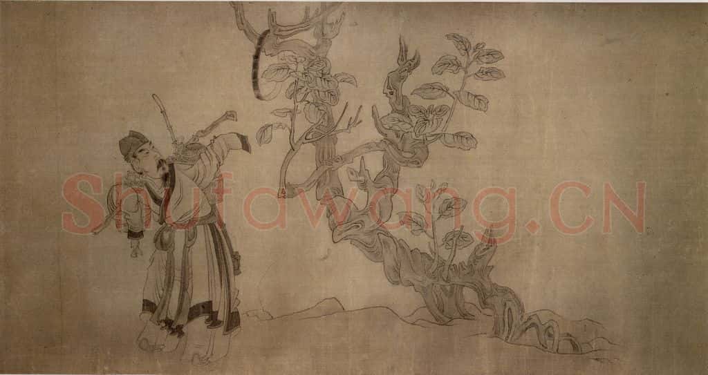 1647 陈洪绶《史实人物图卷》书画作品