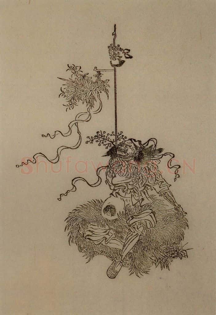1616年 陈洪绶《九歌图》书画作品
