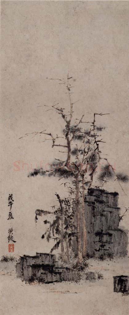 1618年 陈洪绶《早年画册》书画作品