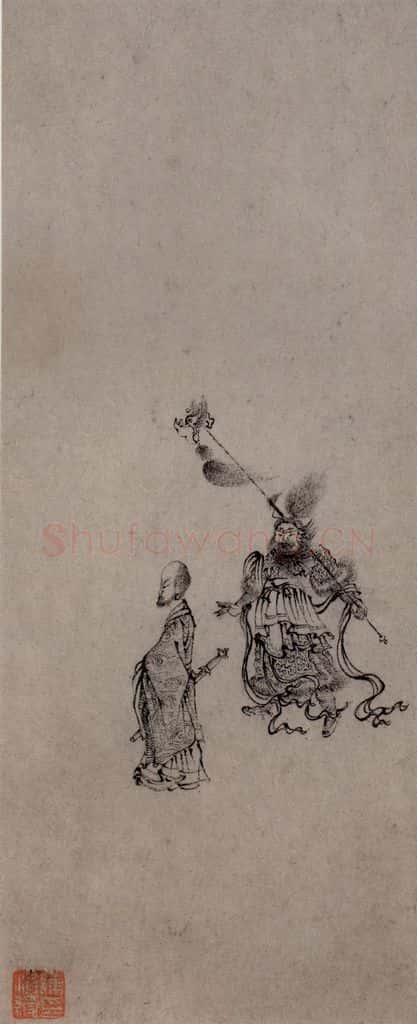 1619年 陈洪绶《早年画册》书画作品