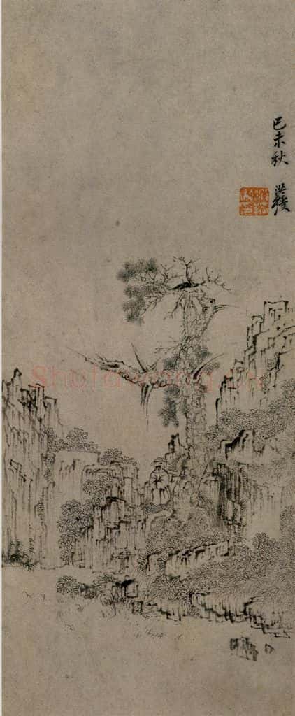 1619年 陈洪绶《早年画册》书画作品