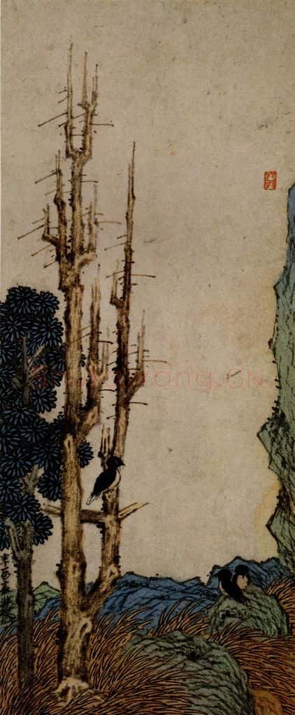 1621年 陈洪绶《早年画册》书画作品
