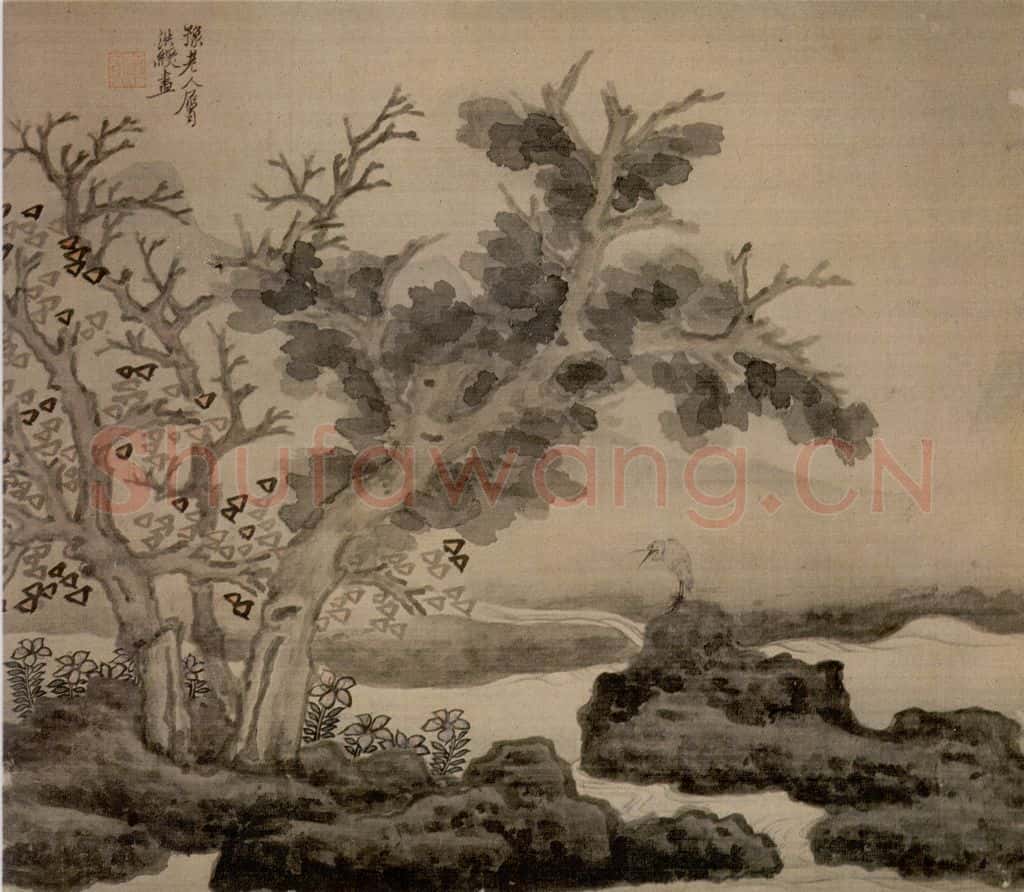 1650 陈洪绶《为豫和尚画册》书画作品