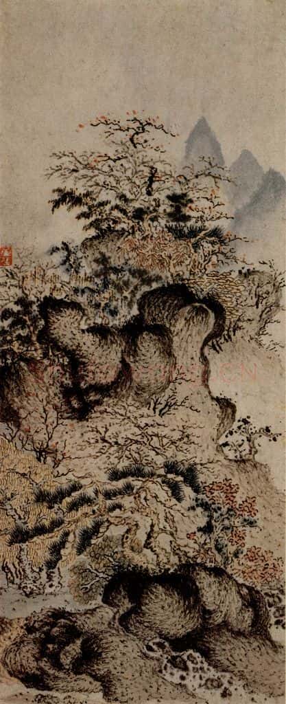 1621年 陈洪绶《早年画册》书画作品