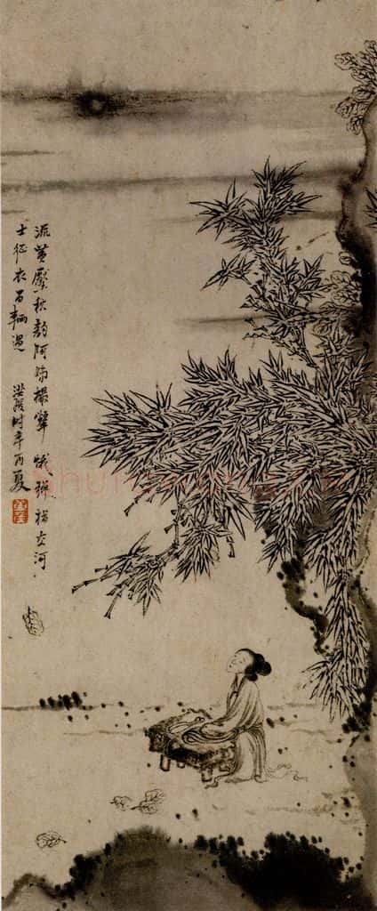 1621年 陈洪绶《早年画册》书画作品