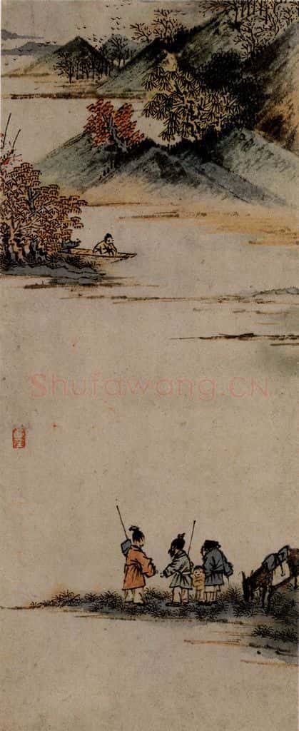 1621年 陈洪绶《早年画册》书画作品