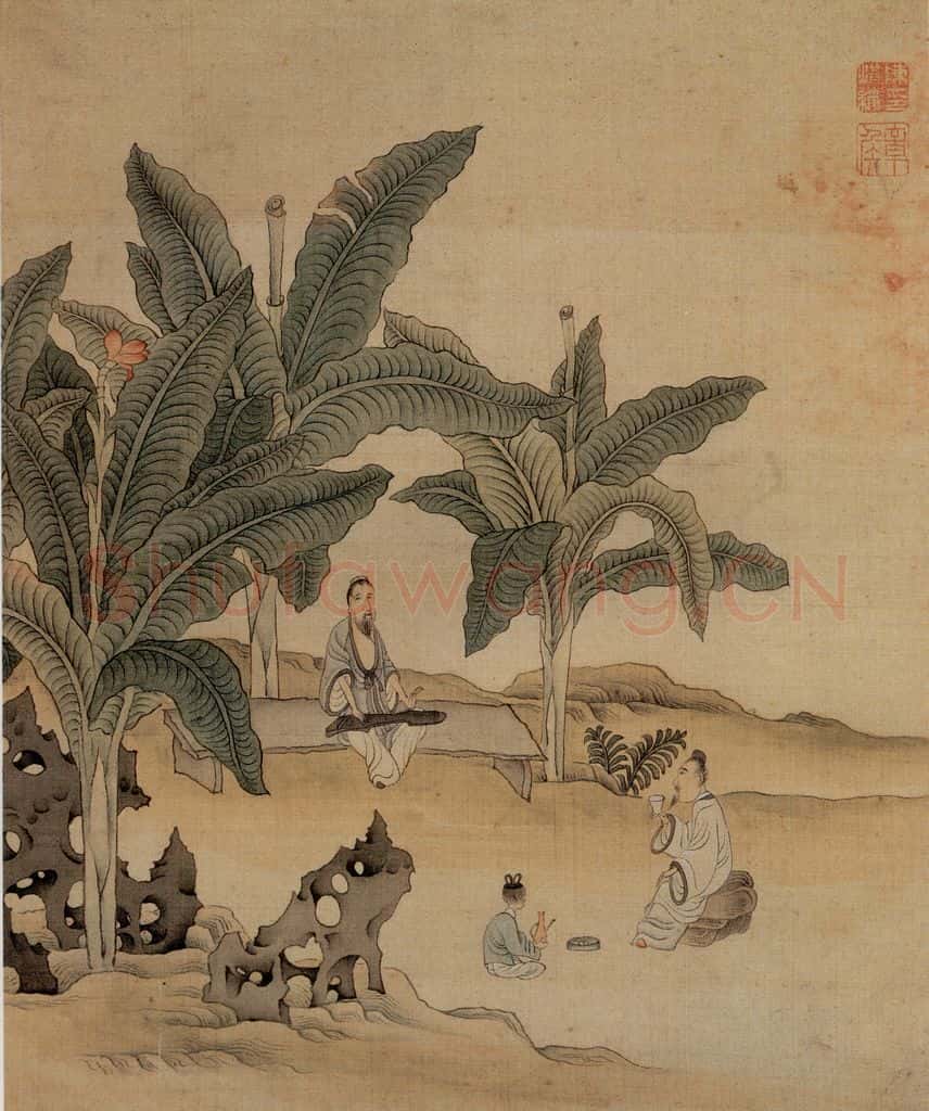 1651 陈洪绶《杂画册》书画作品
